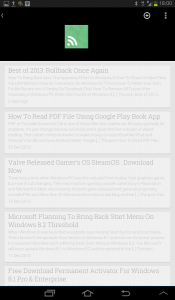 Use Play Newsstand App as feed reader