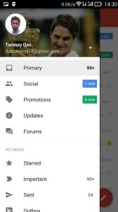 Gmail 5.0 Material Design