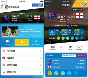 Official ICC Cricket World Cup 2015 App Android