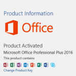 activated MS office 2016