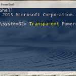 Transparent PowerShell
