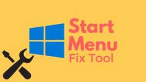 Start Menu Fix Tool