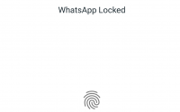 WhatsApp Fingerprint lock